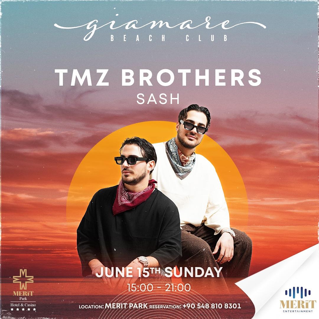 Giamare Beach Club TMZ Brothers Upcoming Event